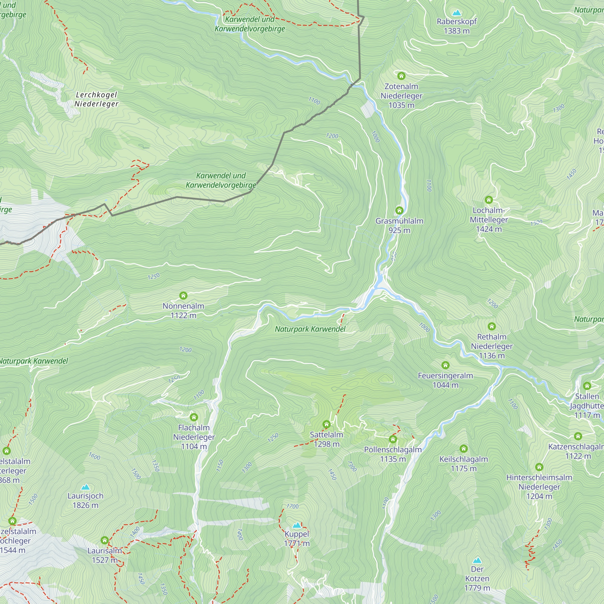 Jagdhaus Pletzboden map