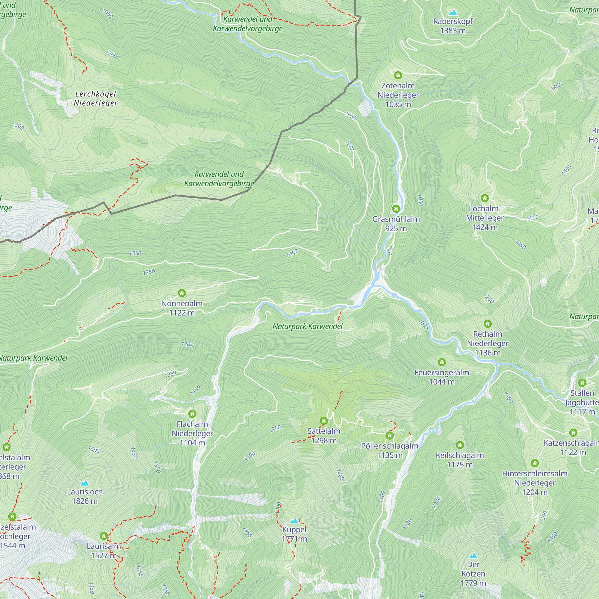 Jagdhaus Pletzboden map
