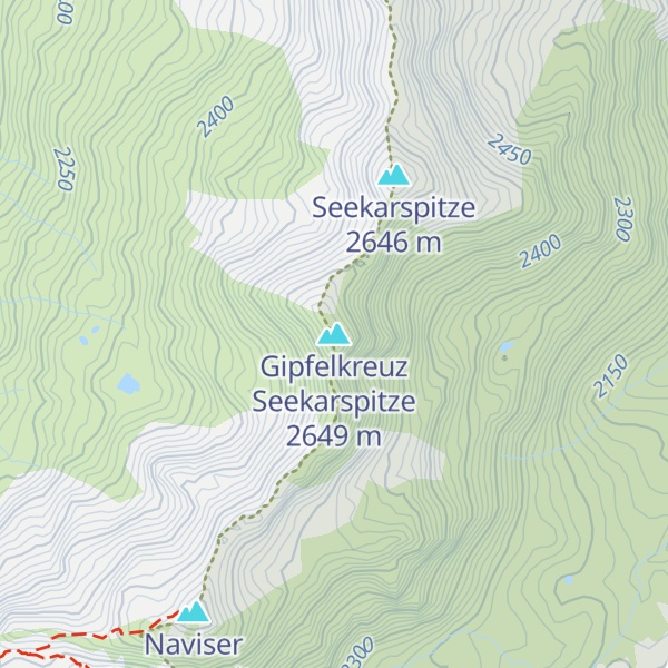 Map of Gipfelkreuz Seekarspitze