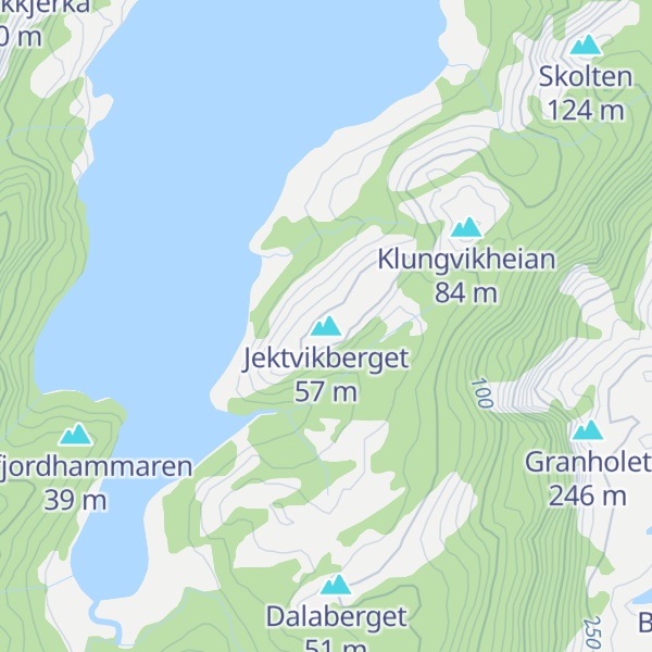 Map of Jektvikberget