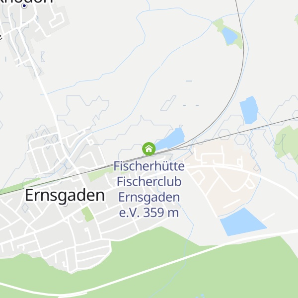 Map of Fischerhütte Fischerclub Ernsgaden e.V.