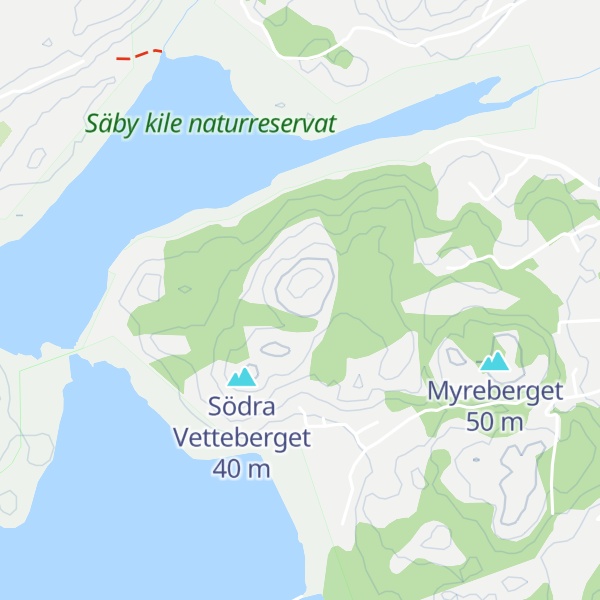 Map of Norra Vetteberget