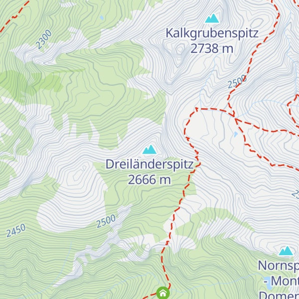 Map of Dreiländerspitz
