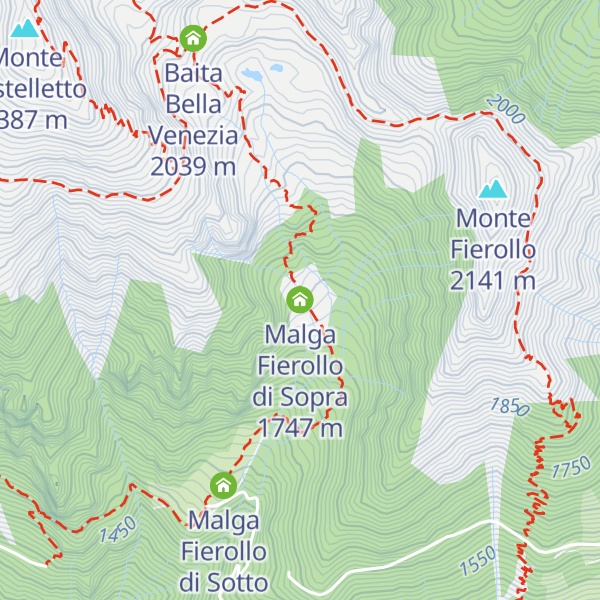 Map of Malga Fierollo di Sopra