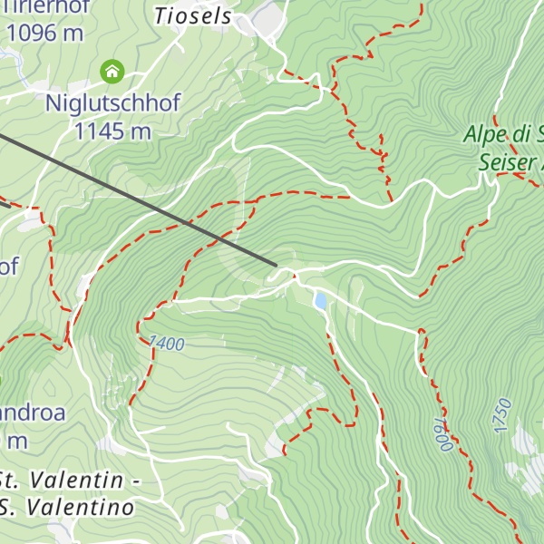 Map of Marinzenhütte