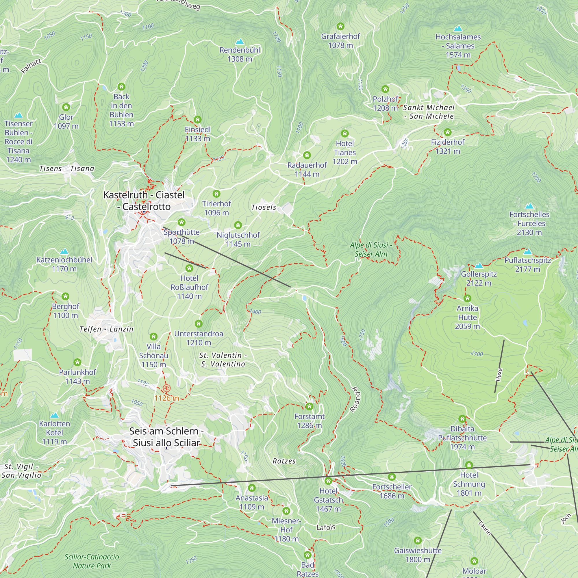 Marinzenhütte map