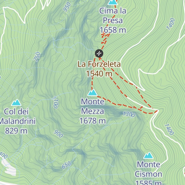 Map of Monte Mezza
