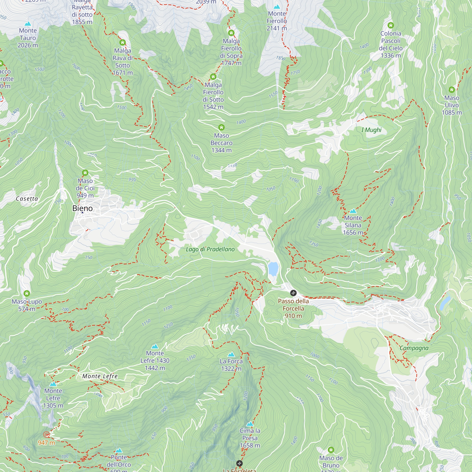 Betty's Hill map