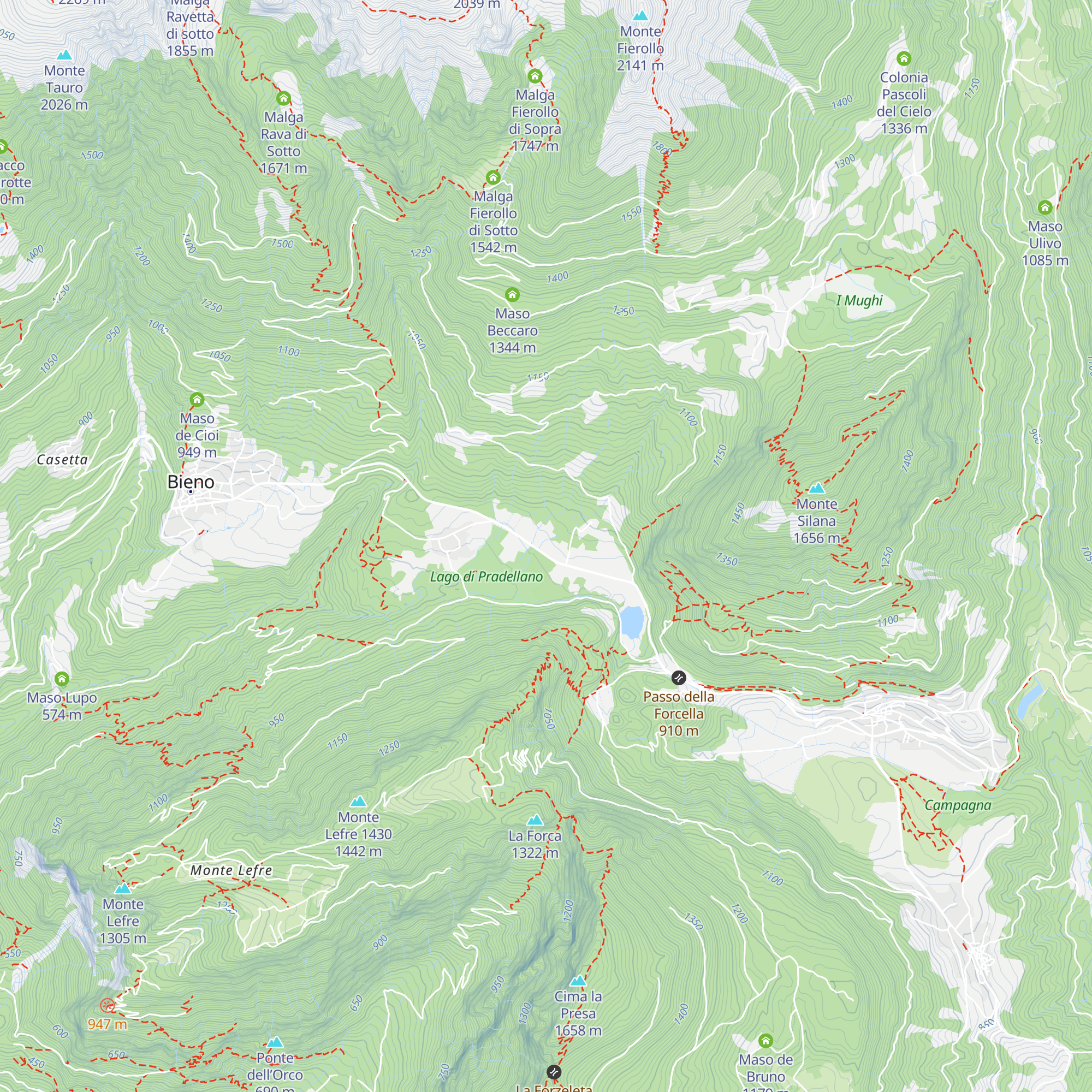 Betty's Hill map