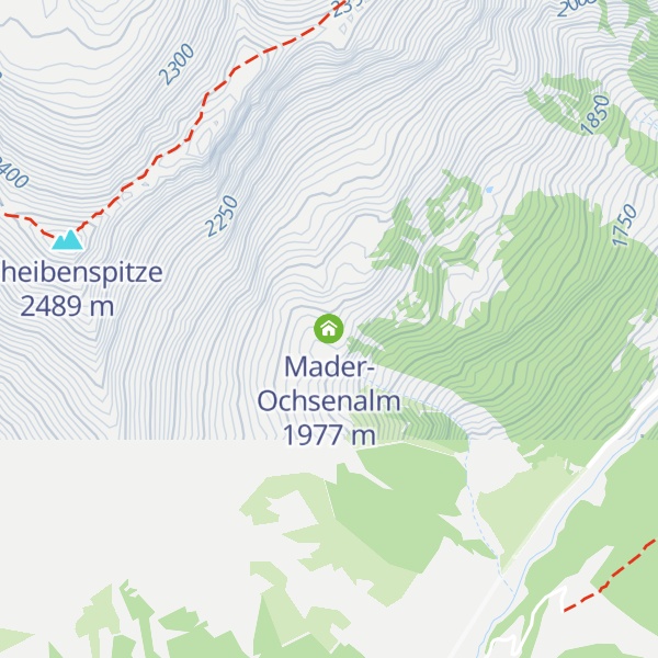 Map of Mader-Ochsenalm