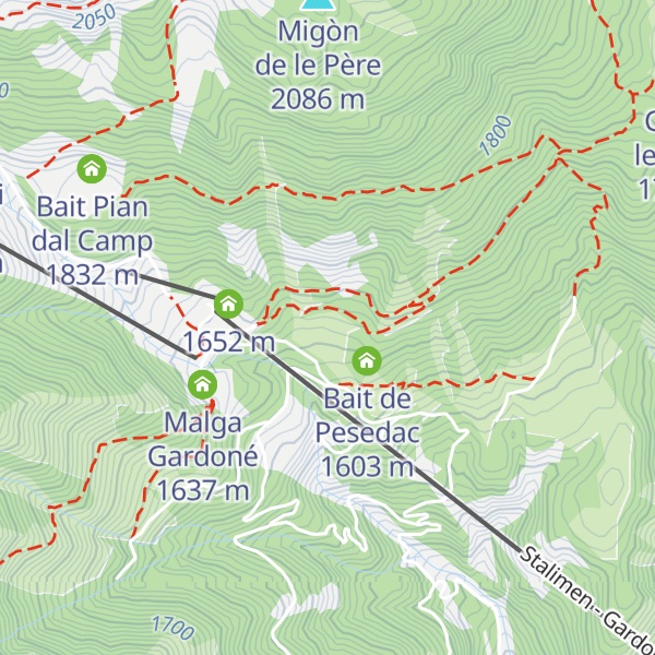 Map of Bait dei Campigoi