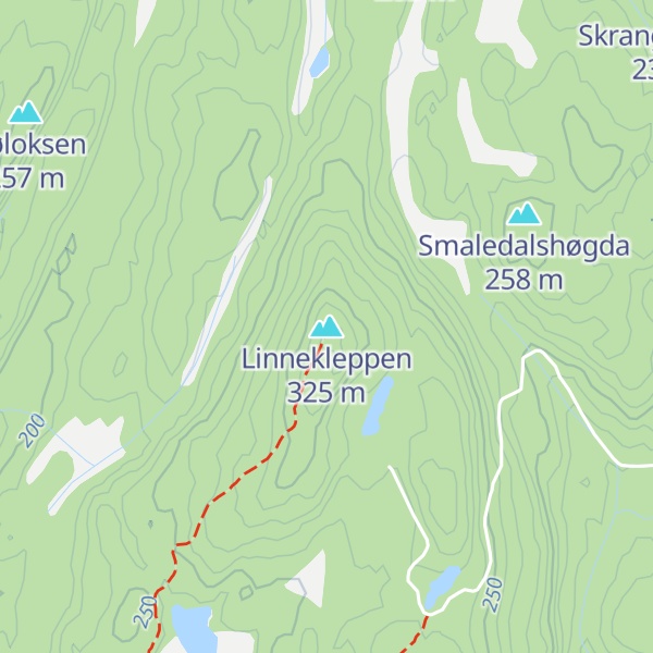 Map of Linnekleppen