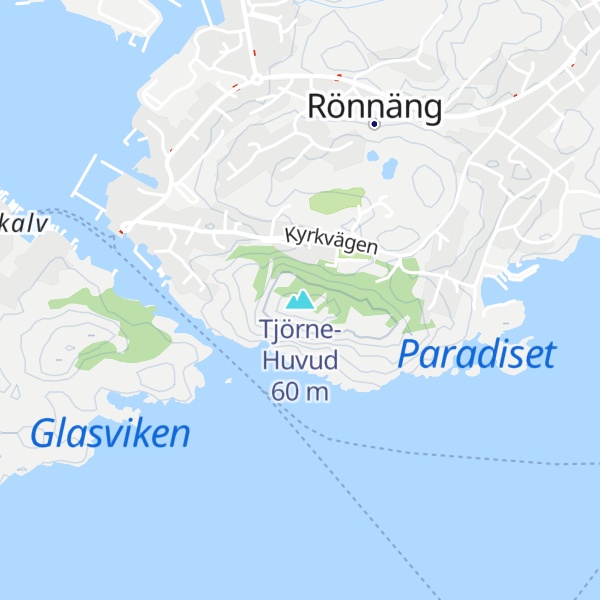 Map of Tjörne-Huvud