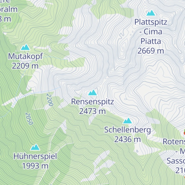 Map of Rensenspitz