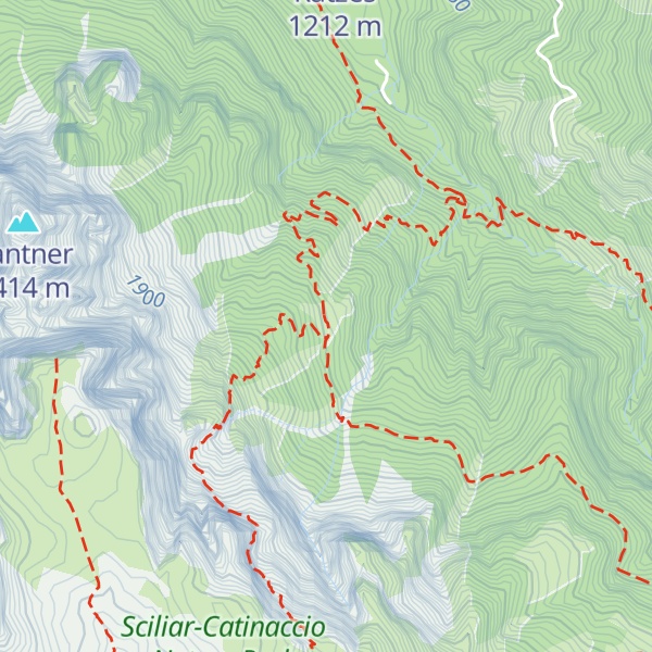 Map of Schlernbödele Hütte - Rifugio Malghetta Sciliar