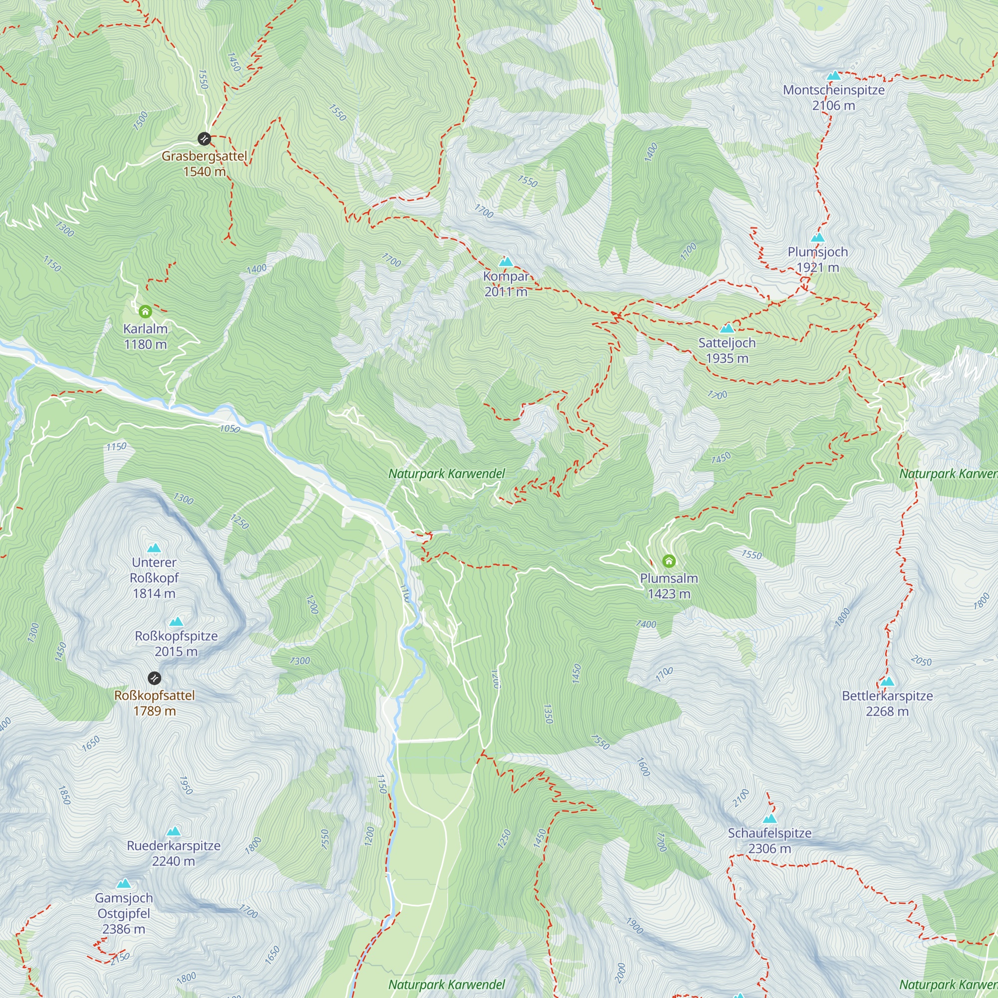Hasentalalm Niederleger map