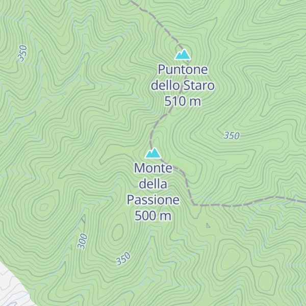 Map of Monte della Passione