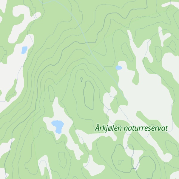 Map of Østre Lauvhaugen