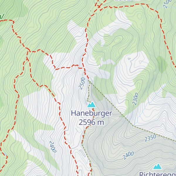 Map of Gipfelkreuz Haneburger