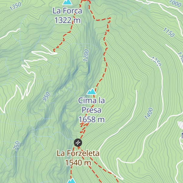 Map of Cima la Presa
