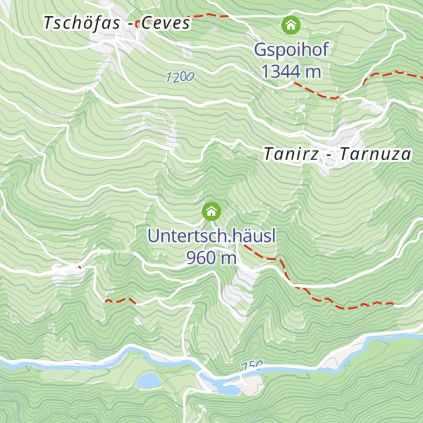 Map of Untertsch.häusl