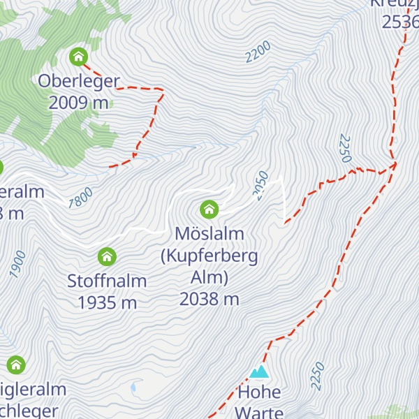 Map of Möslalm (Kupferberg Alm)