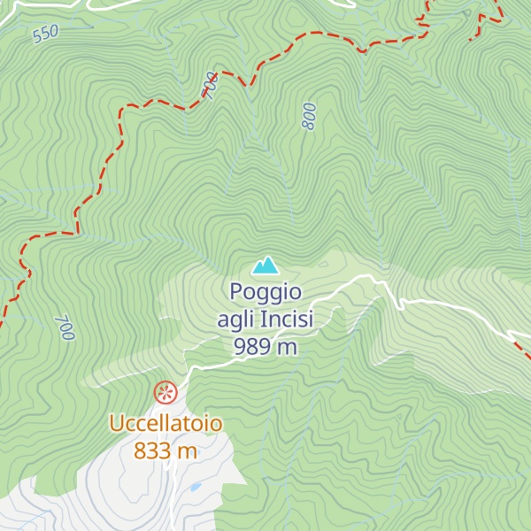 Map of Poggio agli Incisi