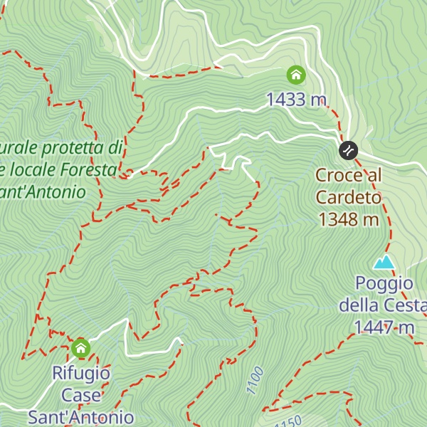 Map of Capanna di Massa Bernagia ruderi