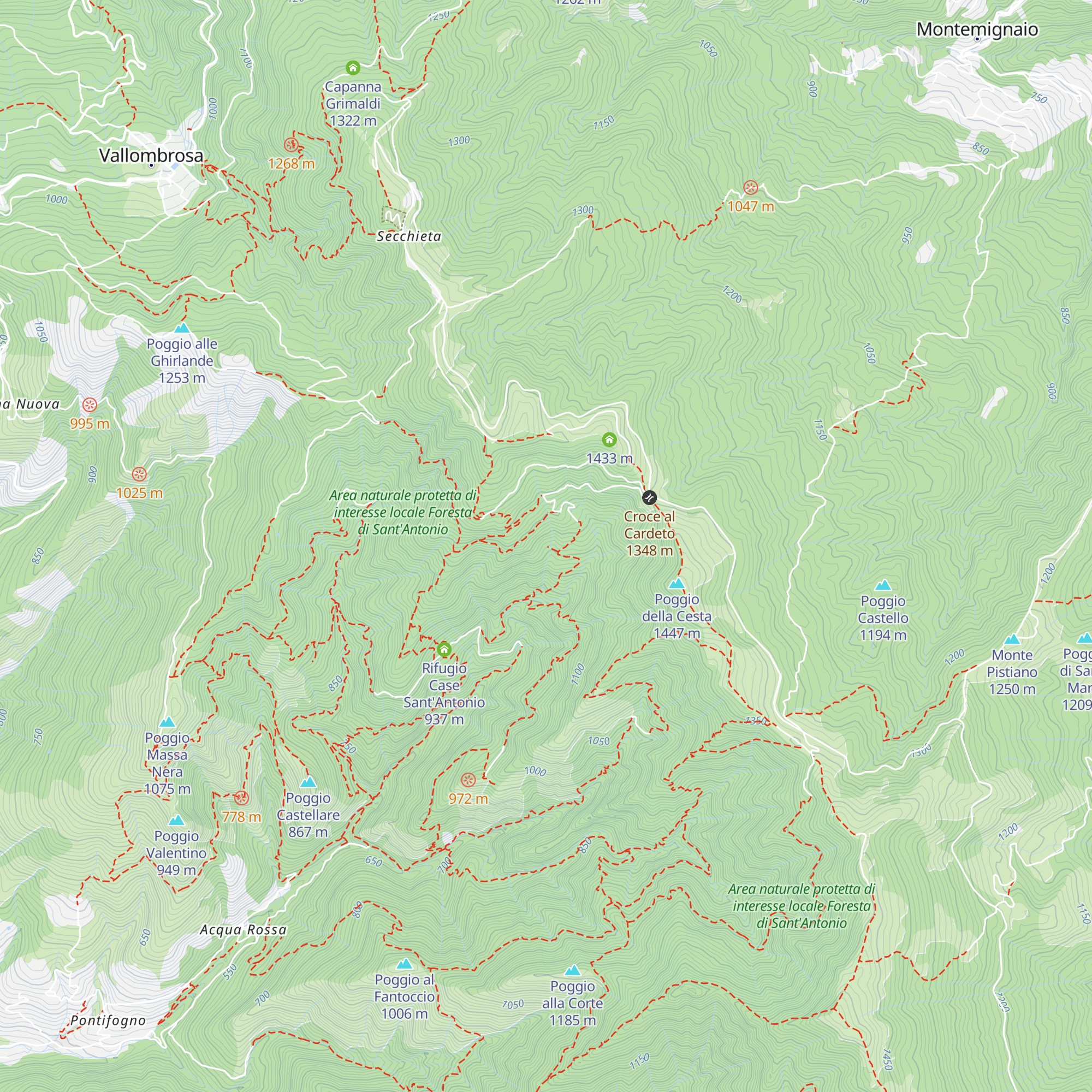 Capanna di Massa Bernagia ruderi map