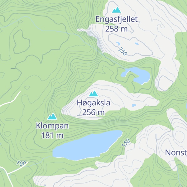 Map of Høgaksla