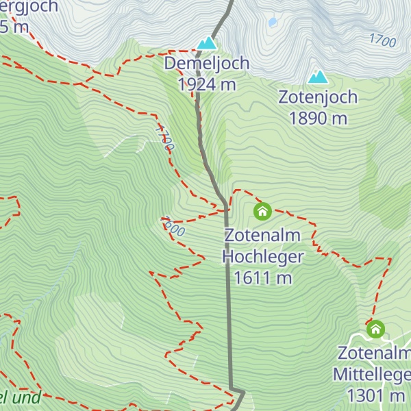 Map of Demel Hochleger