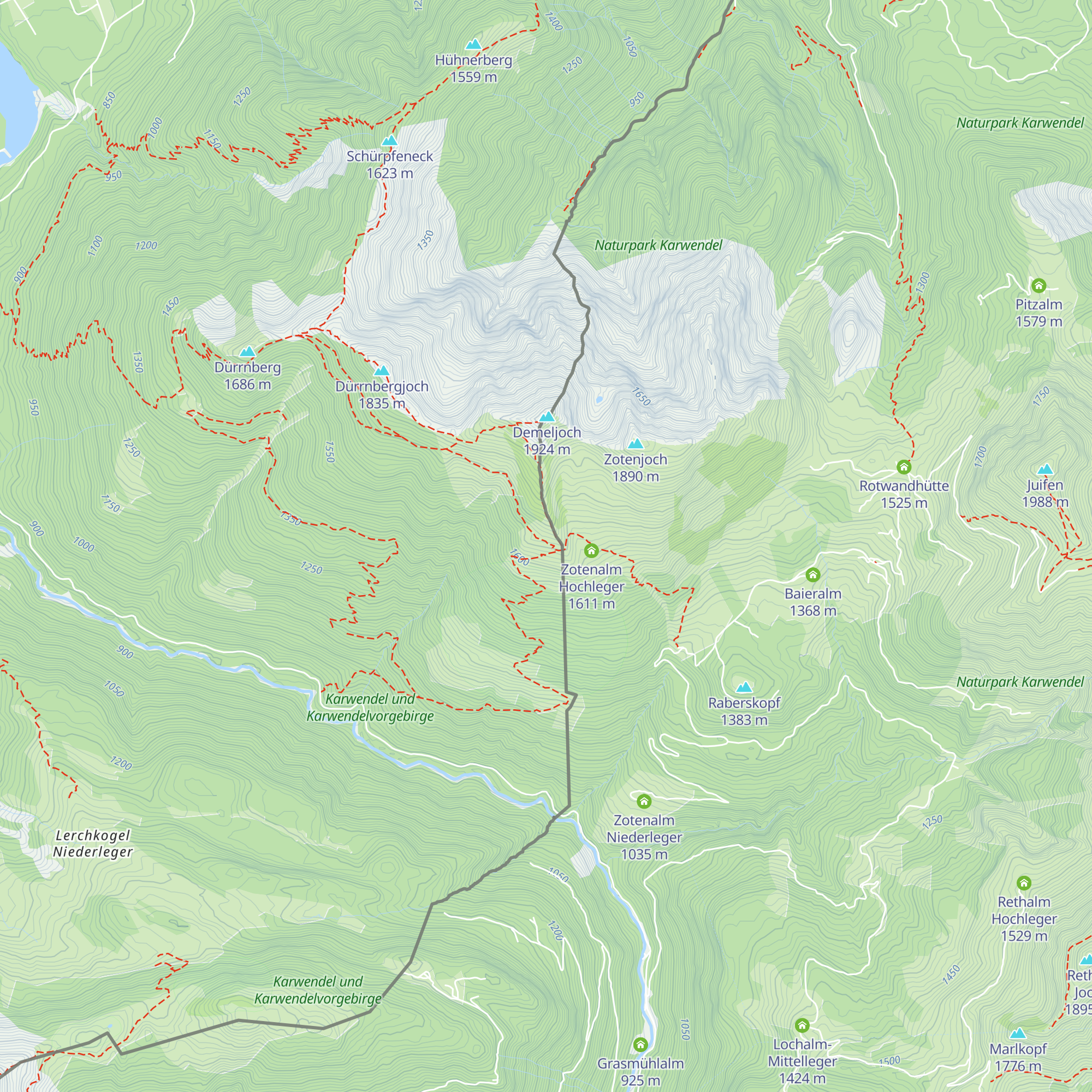 Demel Hochleger map