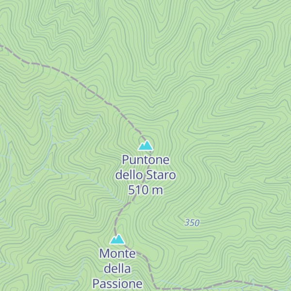 Map of Puntone dello Staro