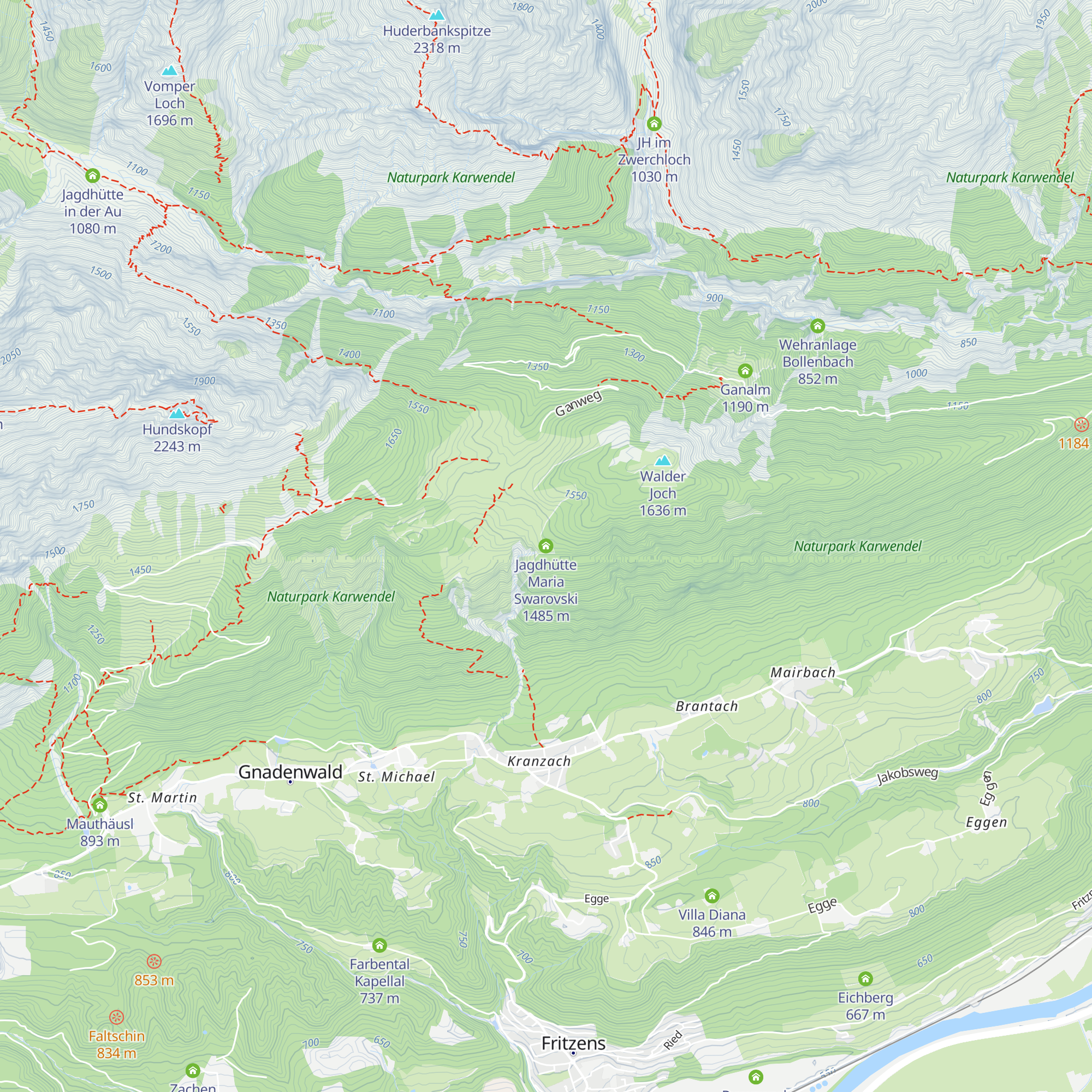 Jagdhütte Maria Swarovski map