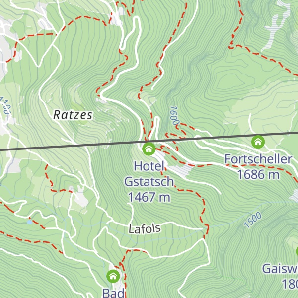 Map of Hotel Gstatsch