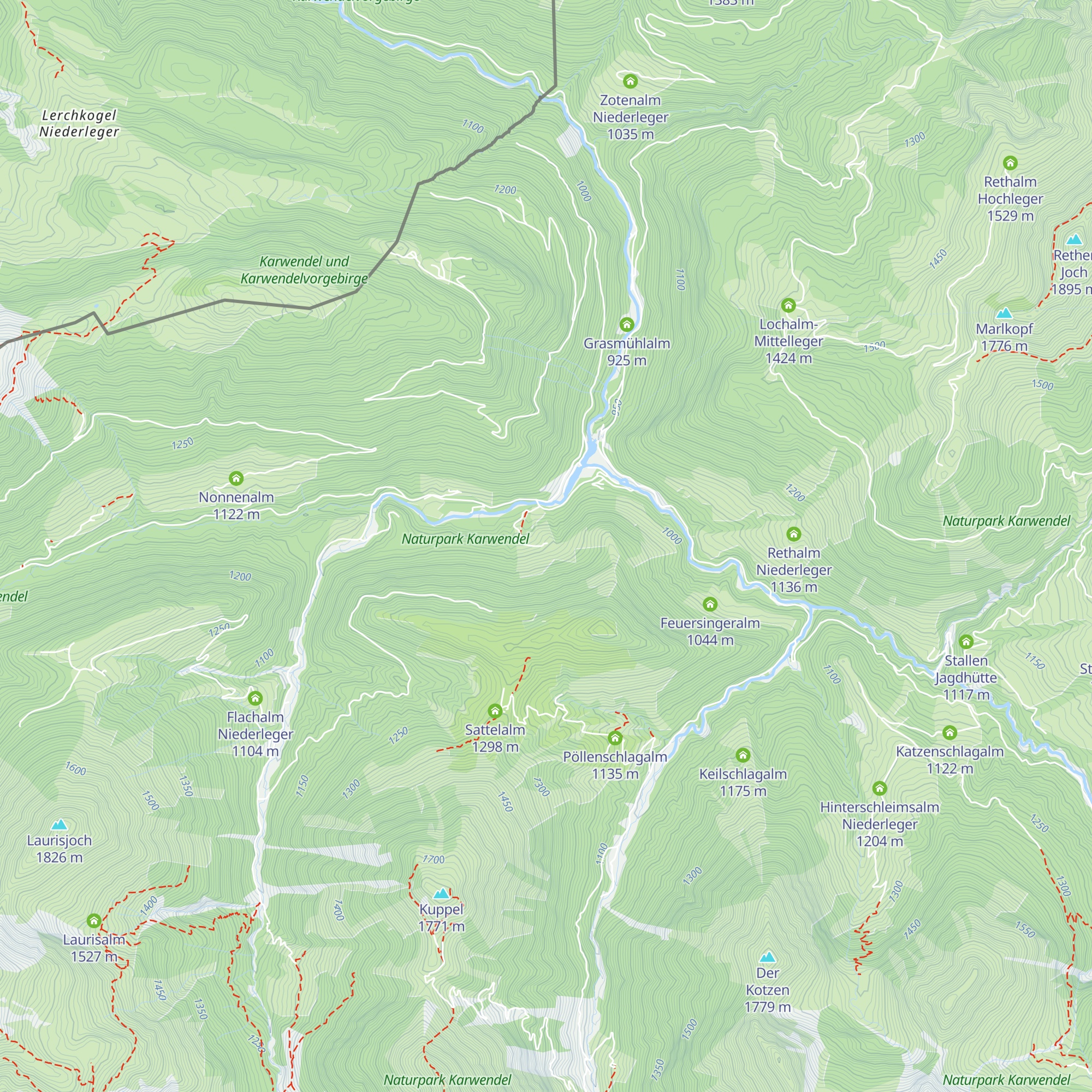 Larchalm map