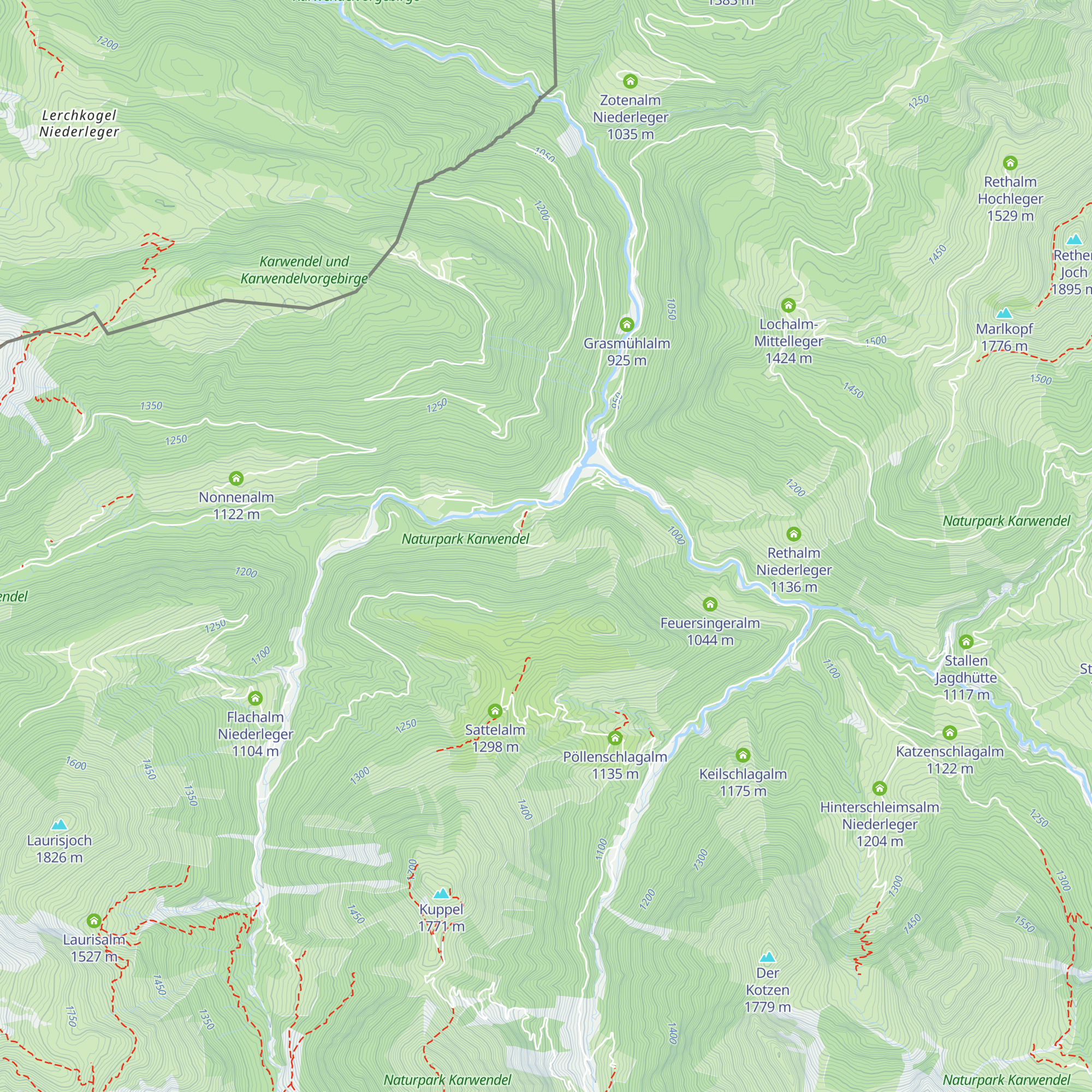 Larchalm map