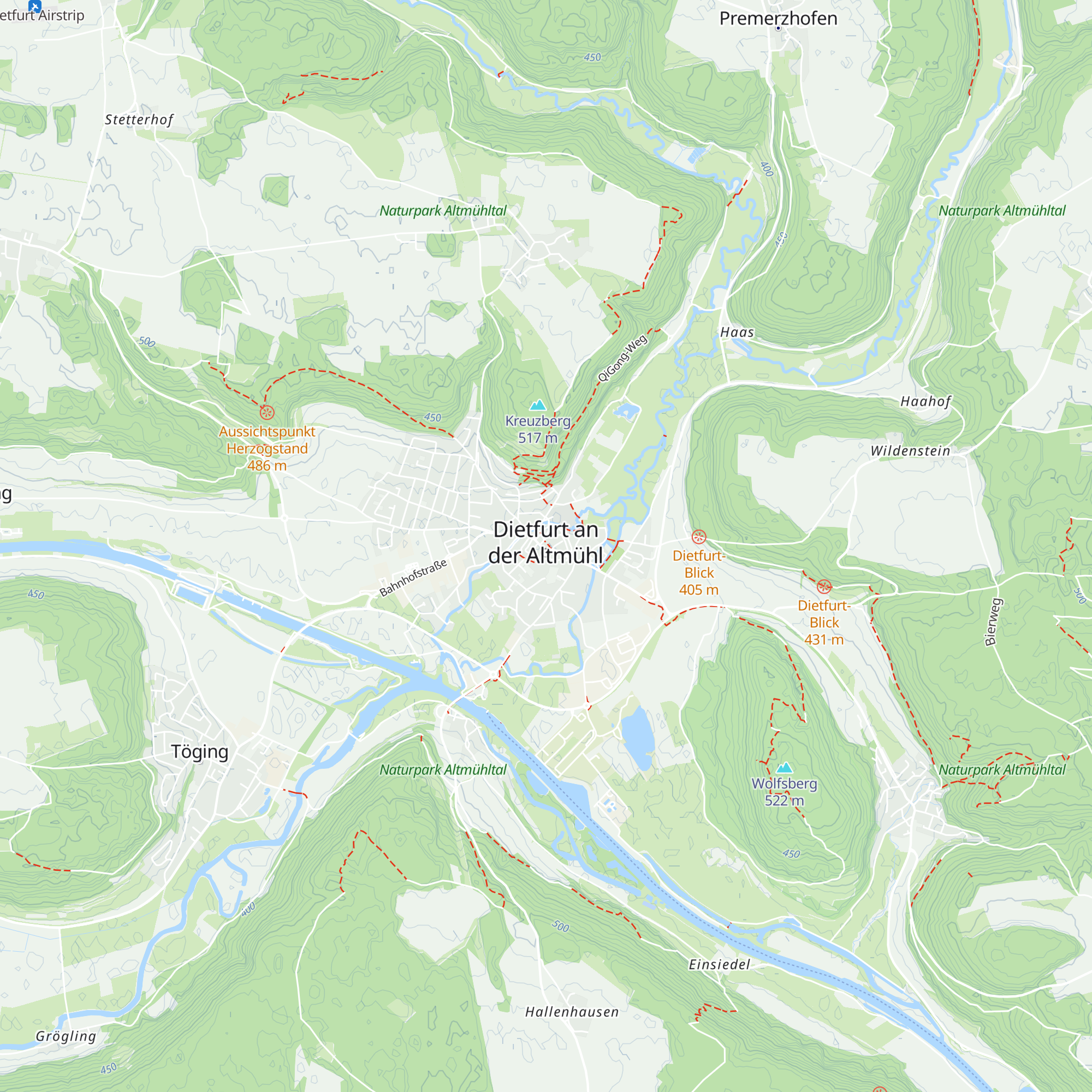 Stadt Dietfurt map