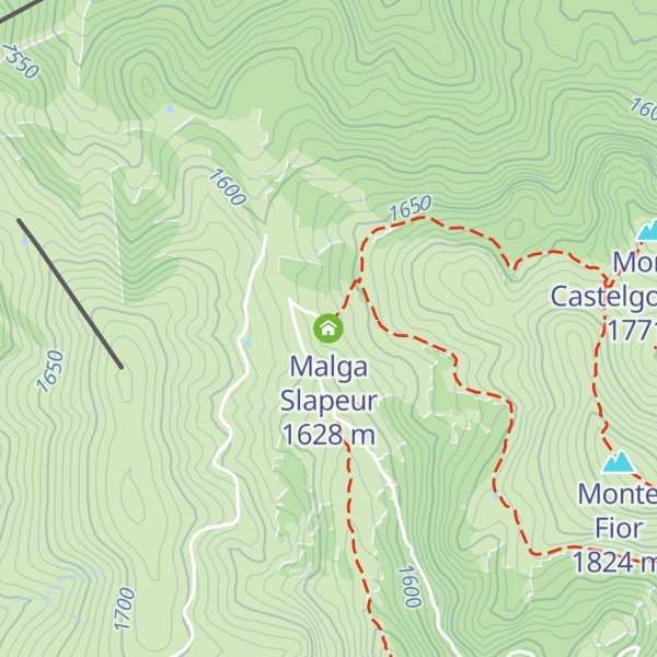 Map of Malga Slapeur