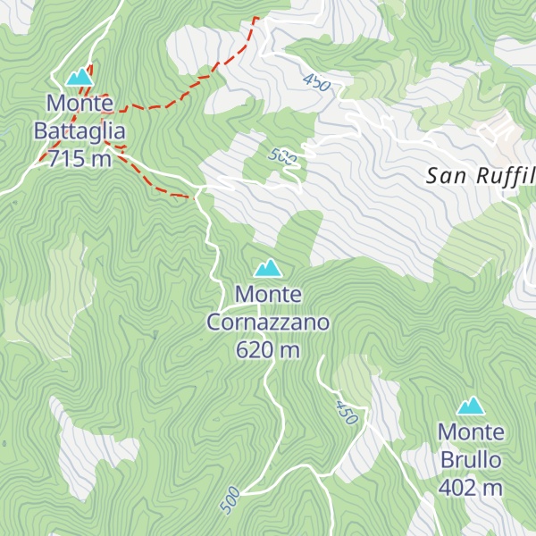 Map of Monte Cornazzano