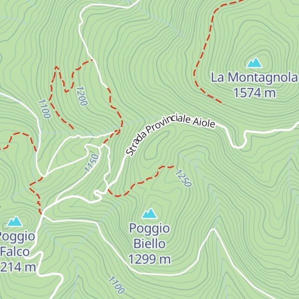 Map of Poggio del Razzo