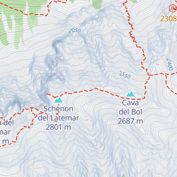 Map of Col Cornon