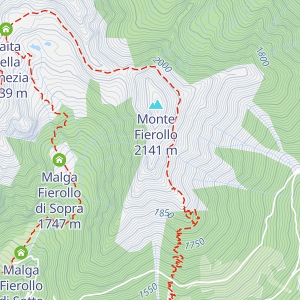 Map of Monte Spiado