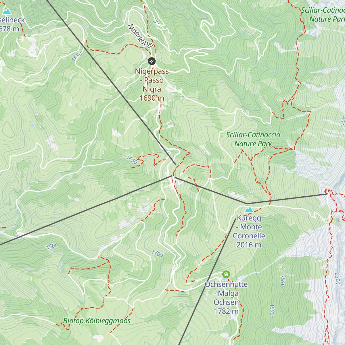 Obertierscher Alm map