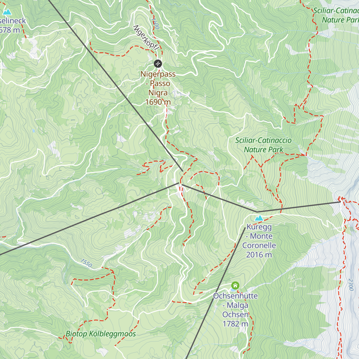 Obertierscher Alm map