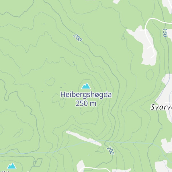 Map of Heibergshøgda