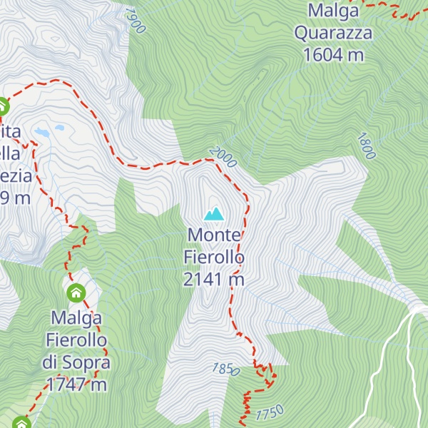 Map of Monte Fierollo