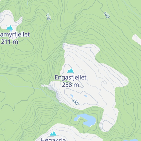 Map of Engasfjellet