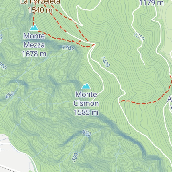 Map of Monte Cismon