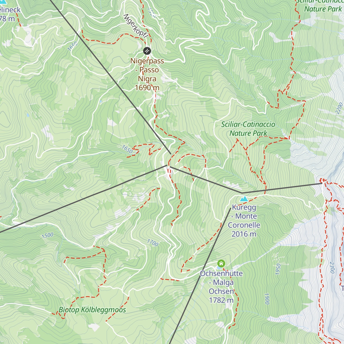 Frommeralm - Malga Frommer map